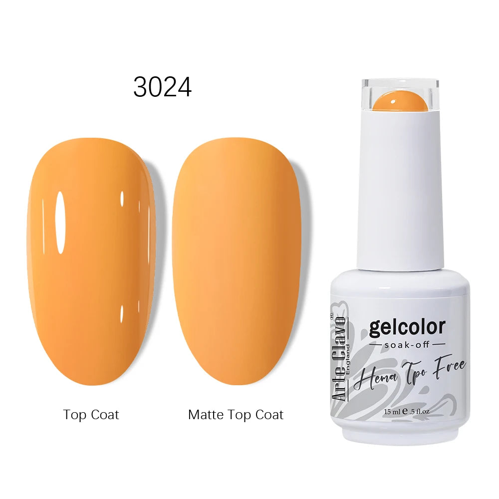 Arte Clavo HEMA TPO Gel Nail Polish Pink Series Semi Permanent Soak