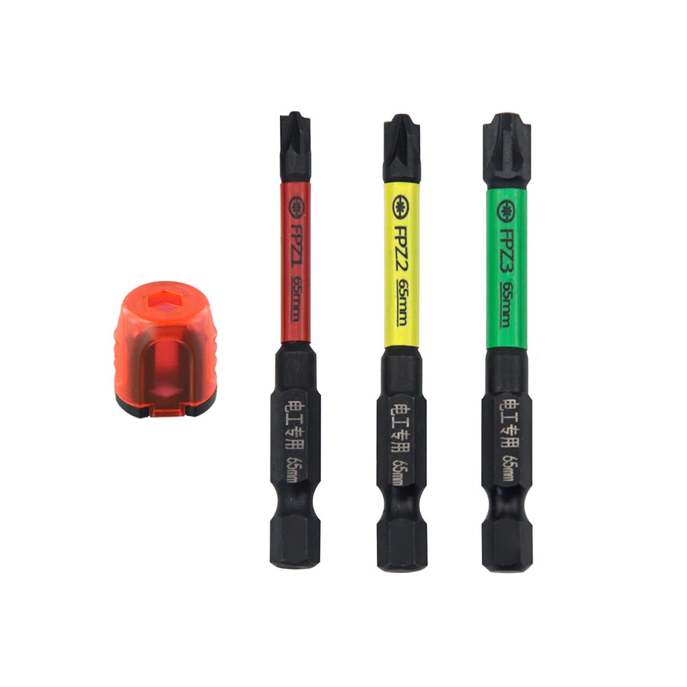 FPH FPZ Special Slotted Cross Screwdriver Bit With Magnetic Ring For Electrician 65/110mm Screwdriver Bits Hand Tools Qme 65mm FPZ