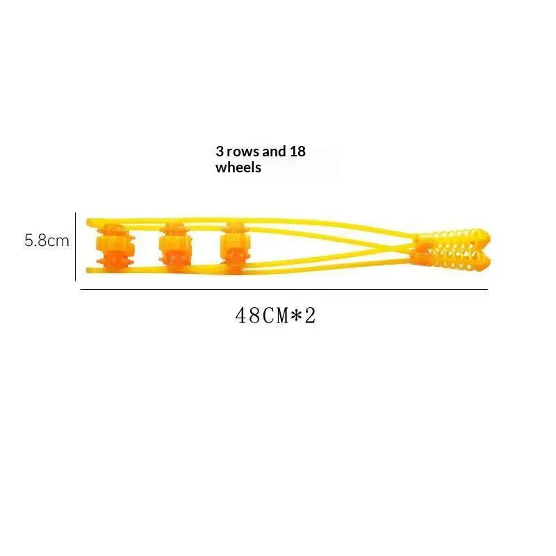 Handheld Pull Back Muscle Massager Roller Deep Relax Neck Shoulder Qme A3
