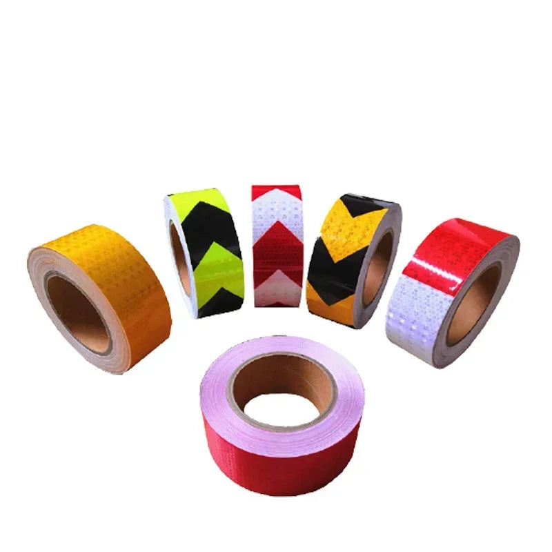 Self Adhesive Warning Tape, Reflective Film, Reflective Tape Stickers for Automobiles and Motorcycle, Car-Styling Safety Mark Qme