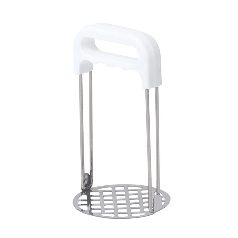 Manual Potato Masher Pressed Smasher Portable Kitchen Tool Babies Qme White