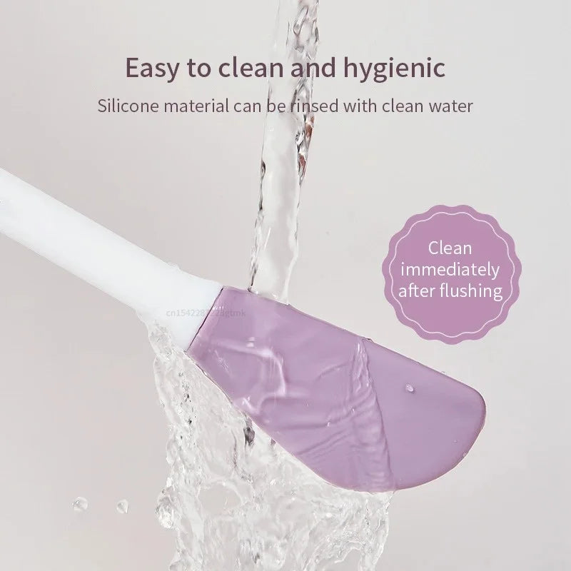 Double Head Silicone Facial Mask Brush Massage Cleaning Brushs DIY Qme