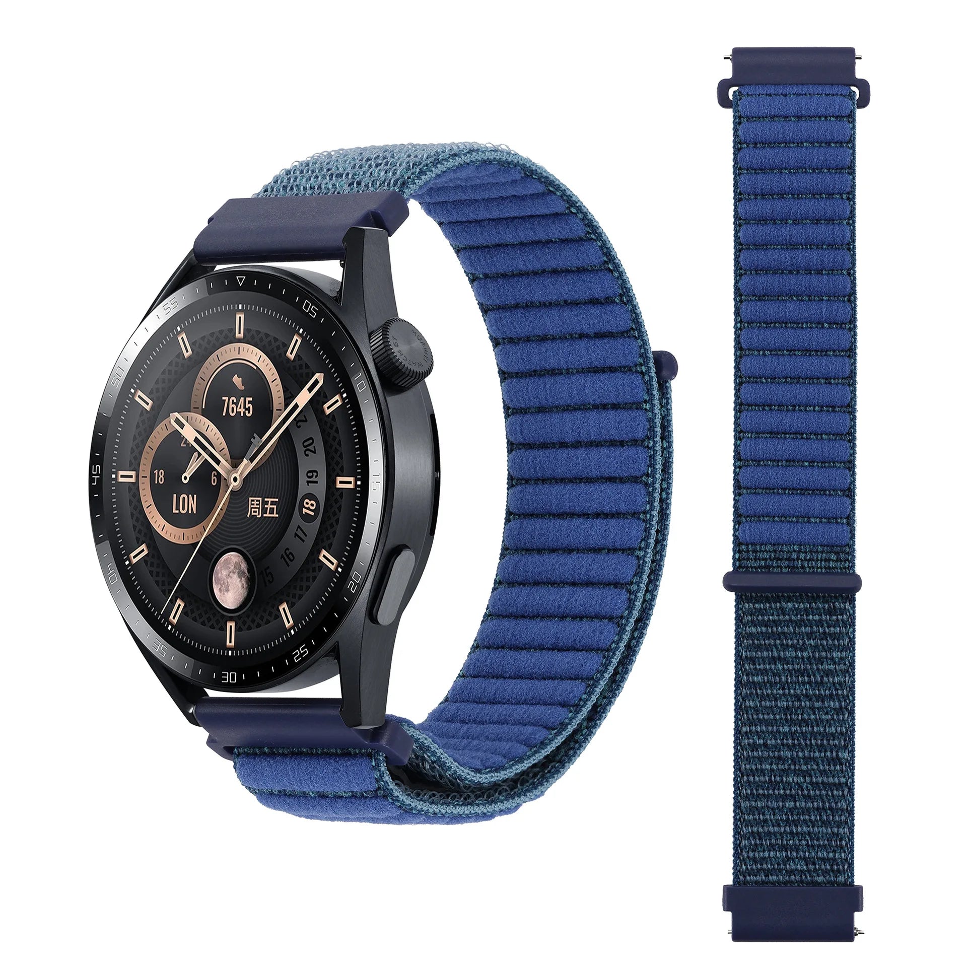 A The new Velcro breathable Unisex Replacement unisex nylon strap For Samsung Garmin and Huawei watches Qme deep SB 20mm