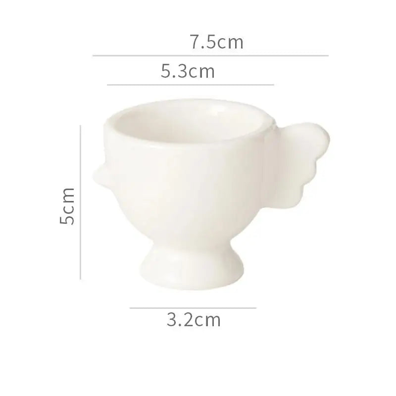 Heightened Base Solid Non-slip Handle Good Grip Makeup Sponge Holder Qme White