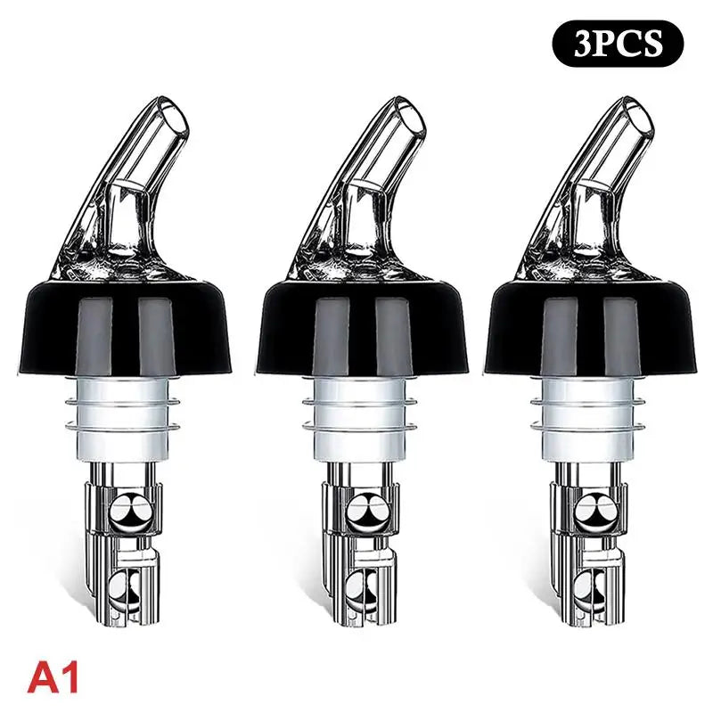 1 Wine Pourer Automatic Measured Bottle Quick Spirit Measure Drinks Qme A1 3pcs