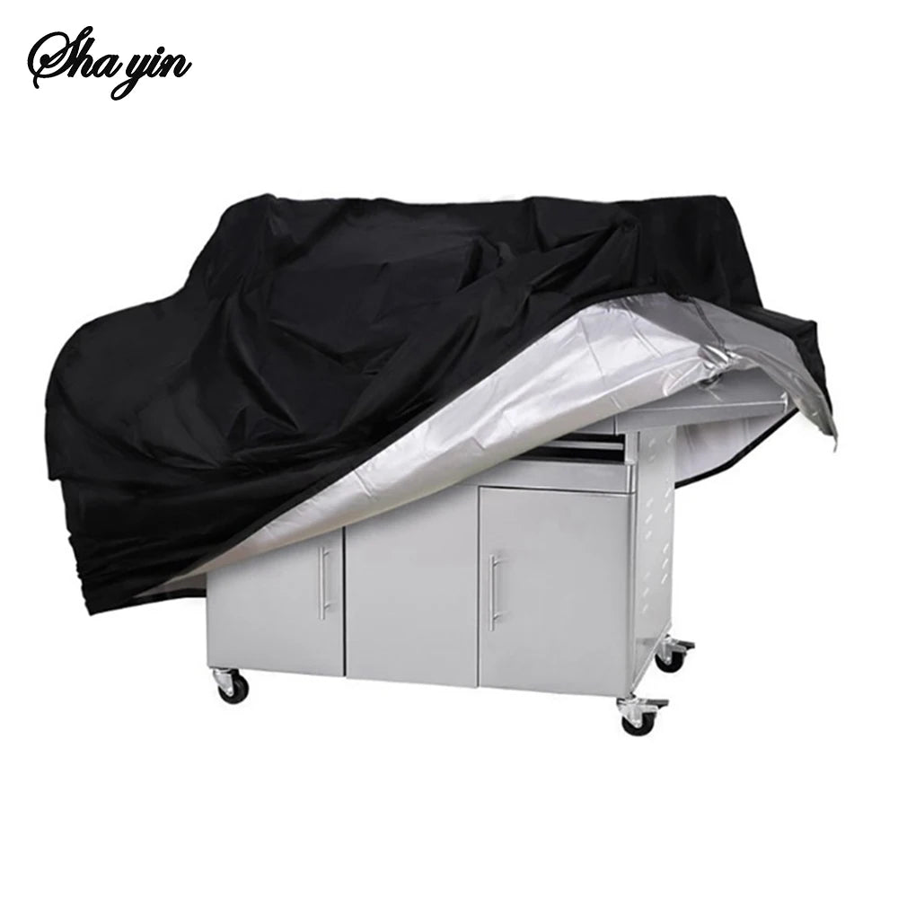 Bbq Barbecue Grill Cover Waterproof Cover Multi-Functional Dust And Waterproof Protective Cover For Barbecue Grills Qme
