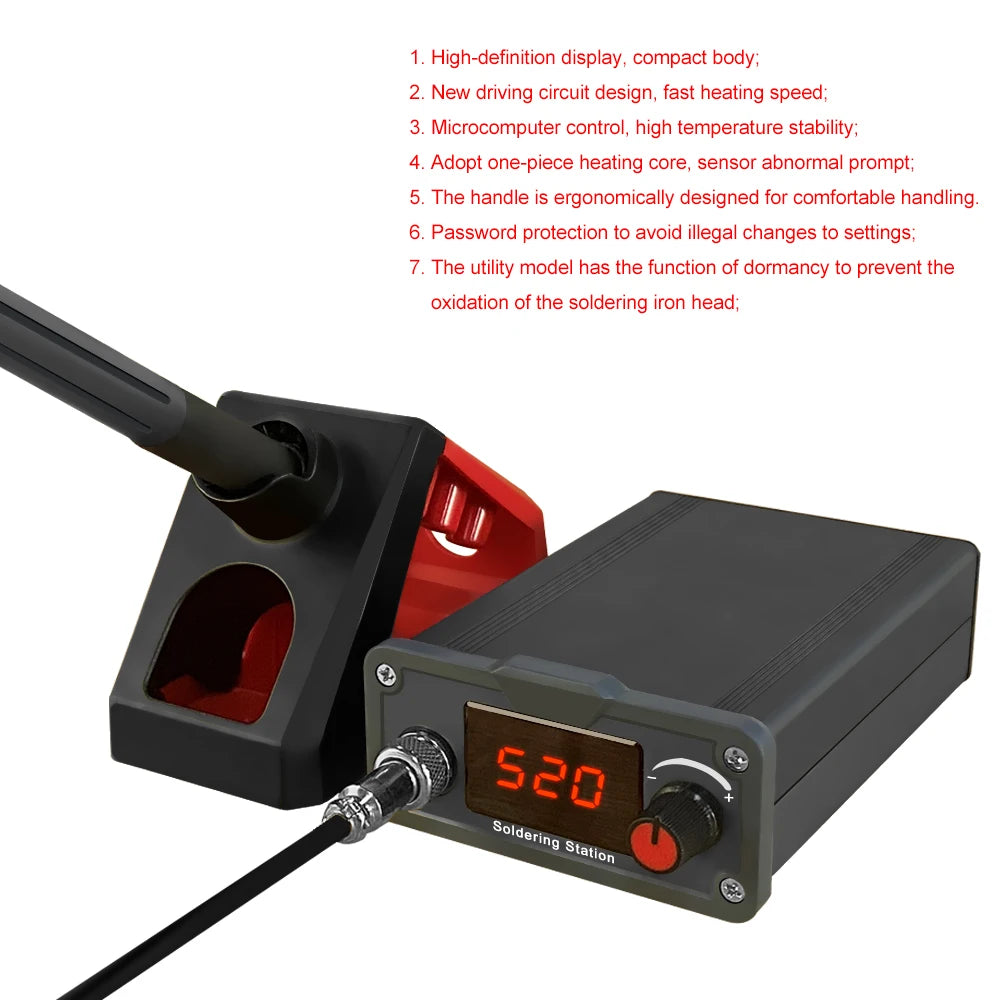 Lefavor T12 Soldering Iron Station Multi-function Portable Bga Rework Qme