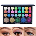 29 Colors Matte Shimmer Eyeshadow Palette Vibrant Neon Nude Glitter Qme 02