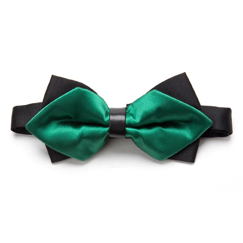 Men Ties Solid Fashion Butterfly Party Wedding Black Red Bow Tie Boys Qme