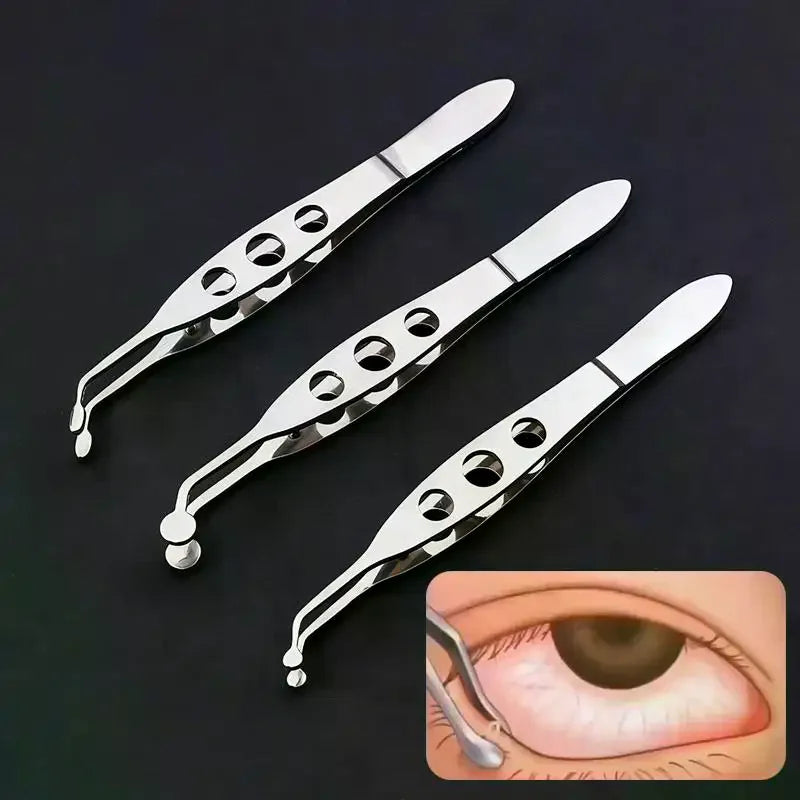 Stainless Steel Meibomian Gland Forceps Sharp Precision Eyelid Qme