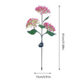 Solar Flower Lights LED Fairy Waterproof Lamp Stake Garden Yard Qme Pink CN