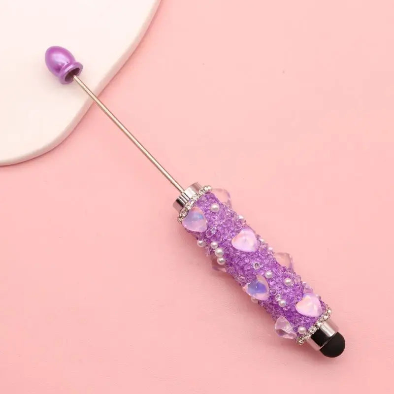 Creative Bead Ballpoint Pen Capacitive Touch Writing Multifunctional Qme A5