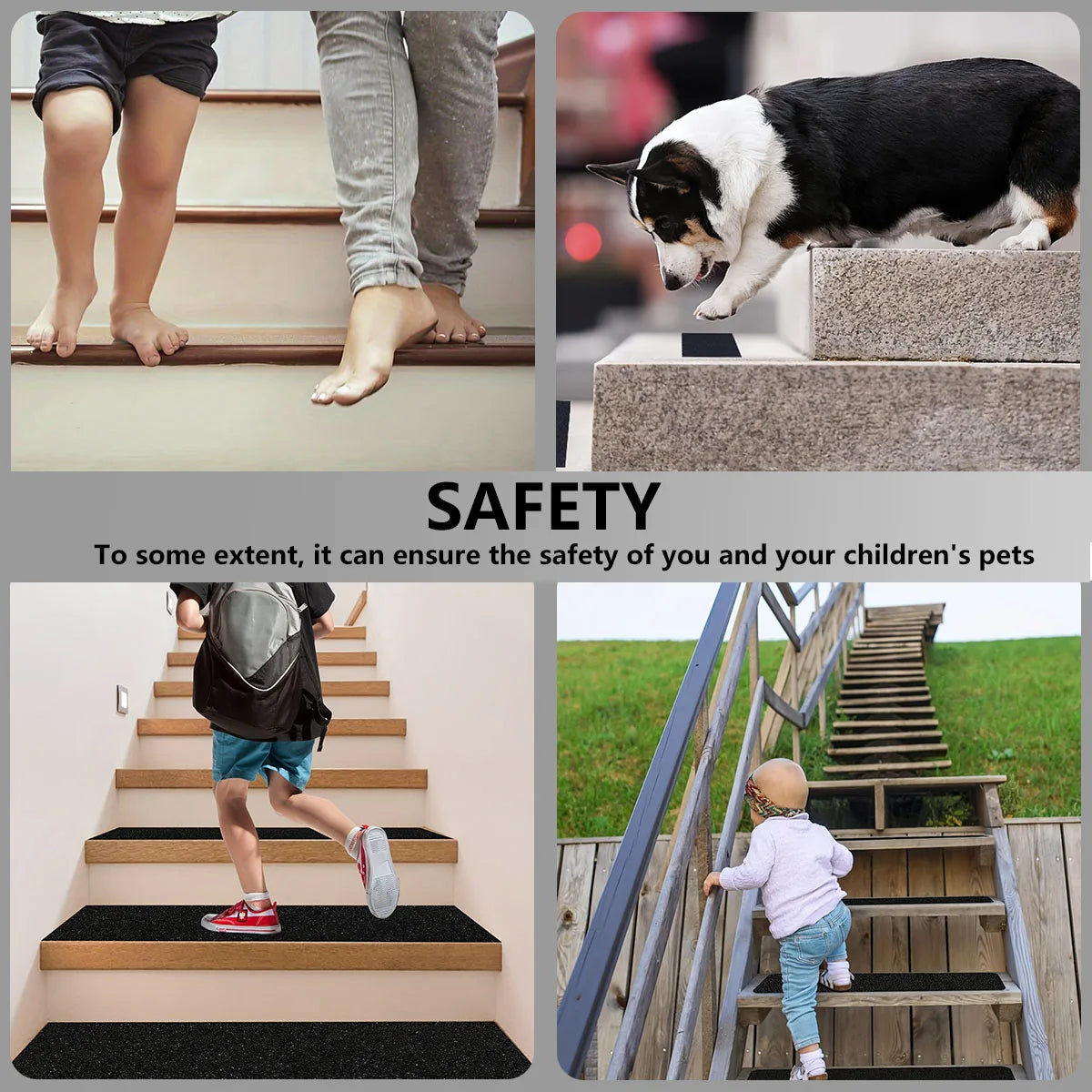 5M Black Frosted Anti-slip Tape Anti-frosted Slip Strip for Stair Self-adhesive Bathroom Floor Steps Waterproof Non-slip Warning Qme