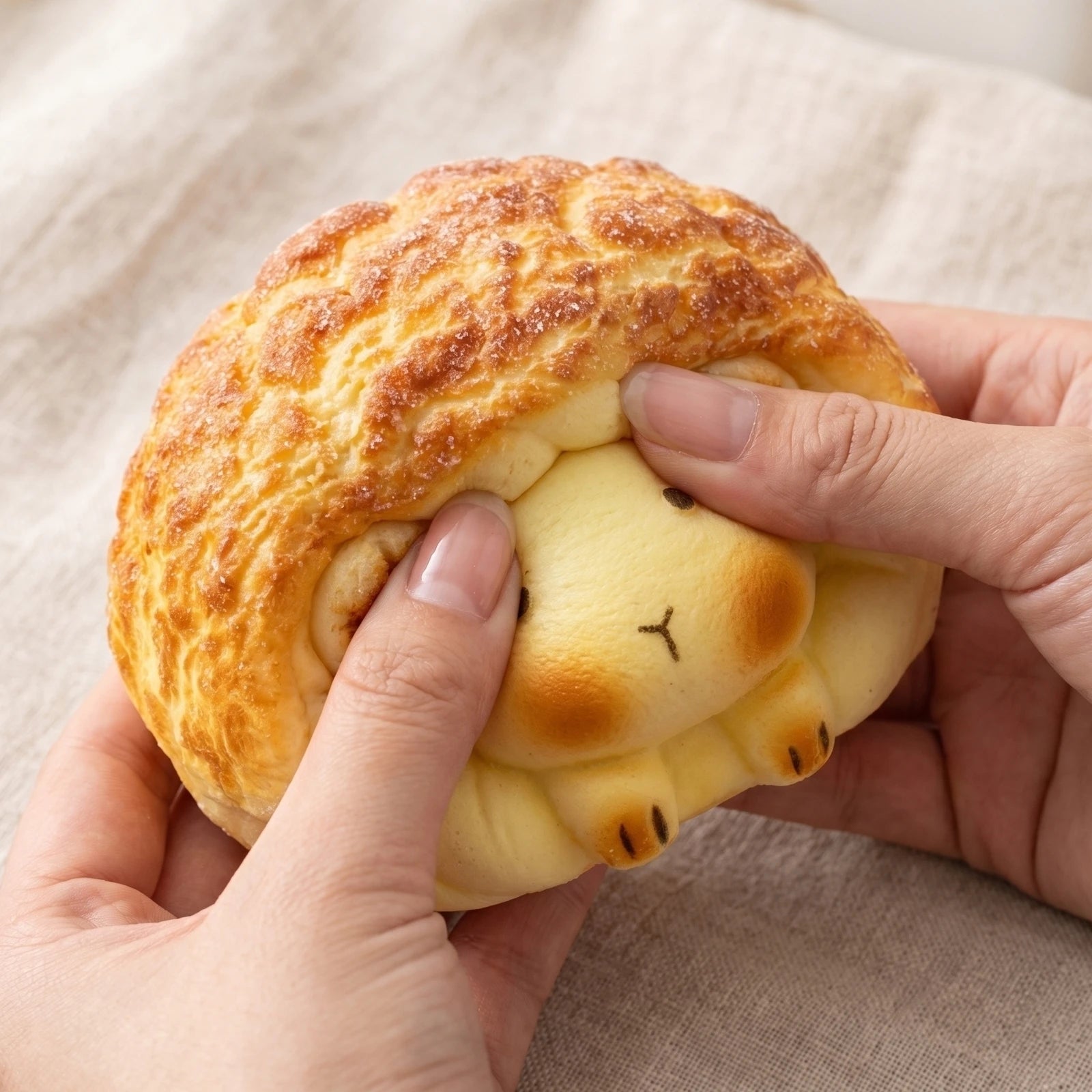 Cartoon Simulated Sheep Bread Decompression Model Decor Props for Party Slow-rebound Stress-relieve Fidget Toy Fun Gift Qme