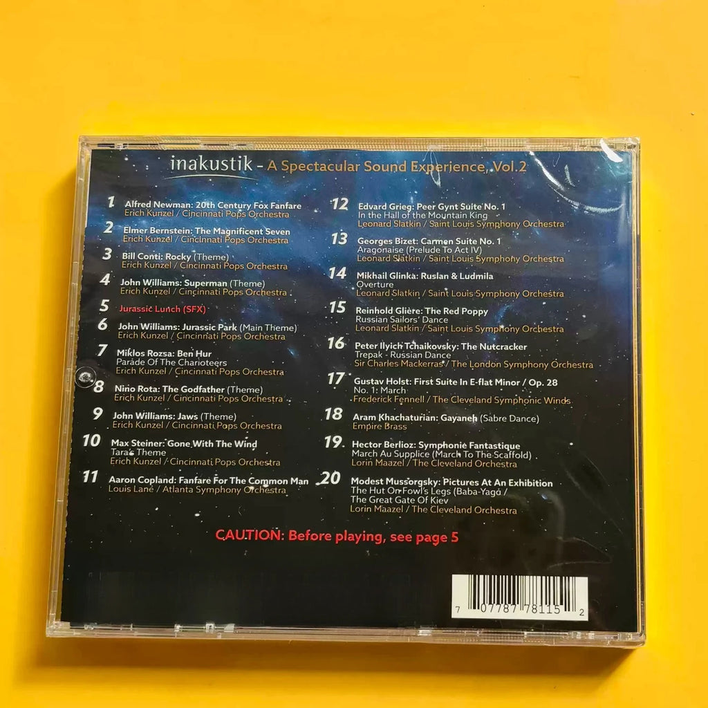 A Spectacular Sound Experience Vol.1+Vol.2 Set, Set or Single Available，Featuring Telarc 24K Gold CD Inakustik UHQ-CD Editions Qme