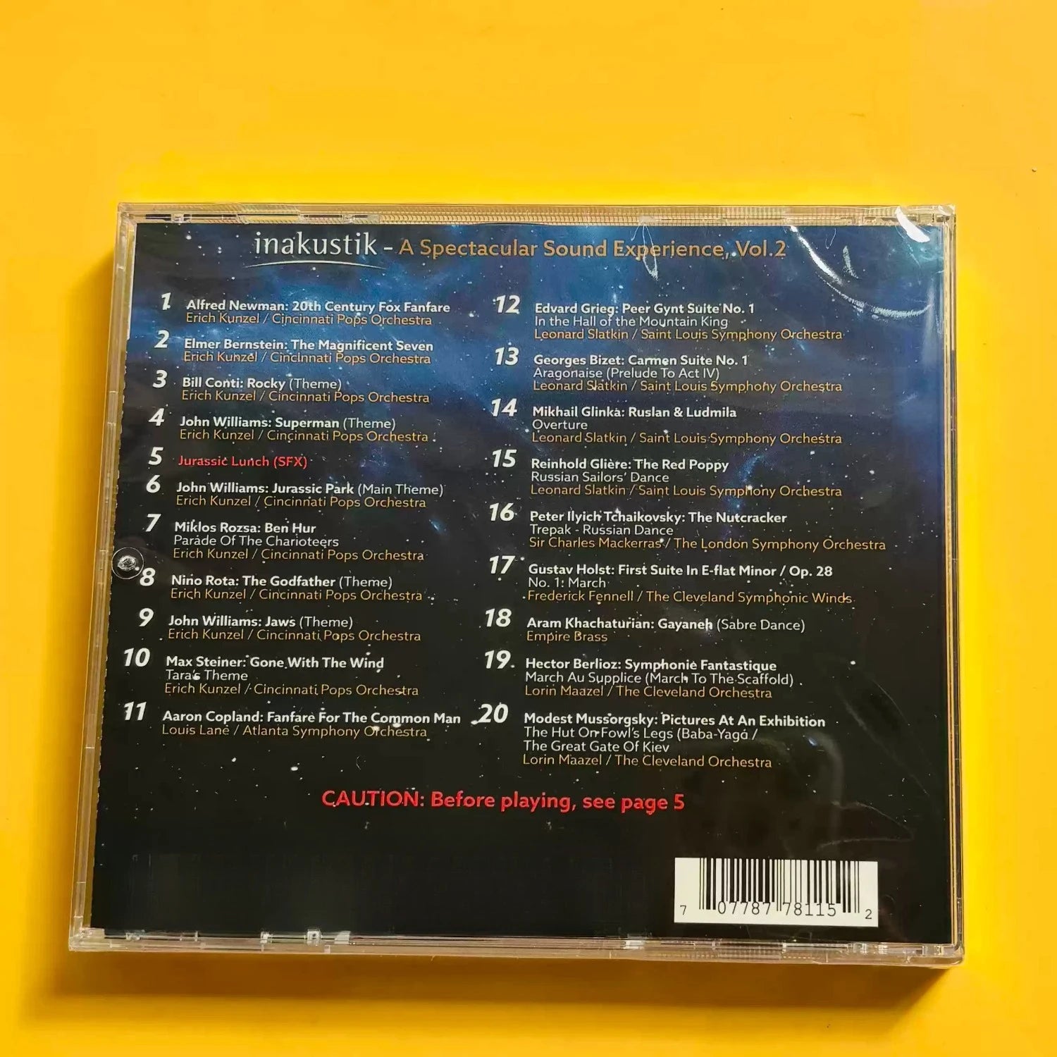 A Spectacular Sound Experience Vol.1+Vol.2 Set, Set or Single Available，Featuring Telarc 24K Gold CD Inakustik UHQ-CD Editions Qme