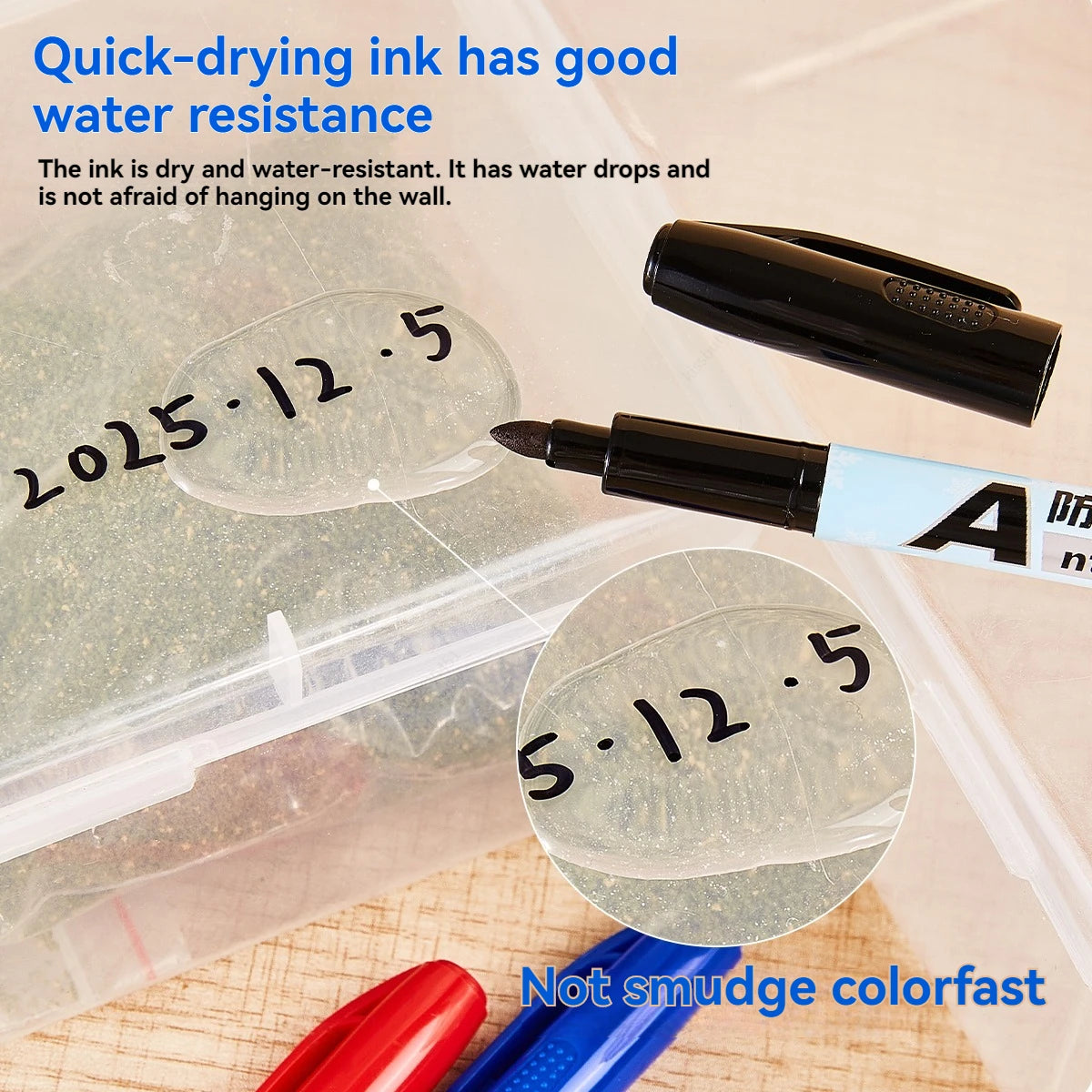 Antifreeze Oily Marker Pens - Quick Dry Waterproof Markers Non-toxic for Plastic,Wood, Rocks, Metal, Canvas, Art Supplies Qme