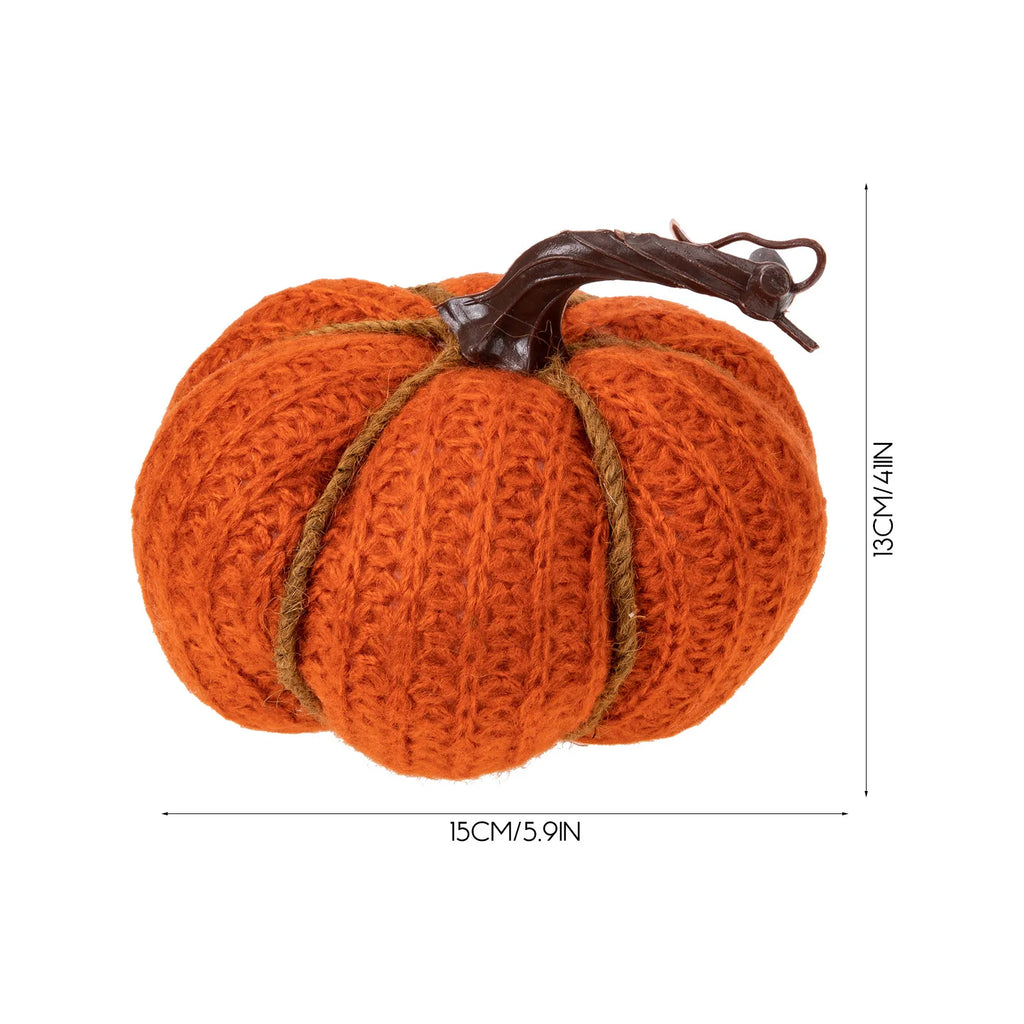 Simulation Pumpkin Decor Knitted Lifelike Pumpkin Ornament Festival Party Thanksgiving Decor Home DIY Scene Layout Photo Prop Qme
