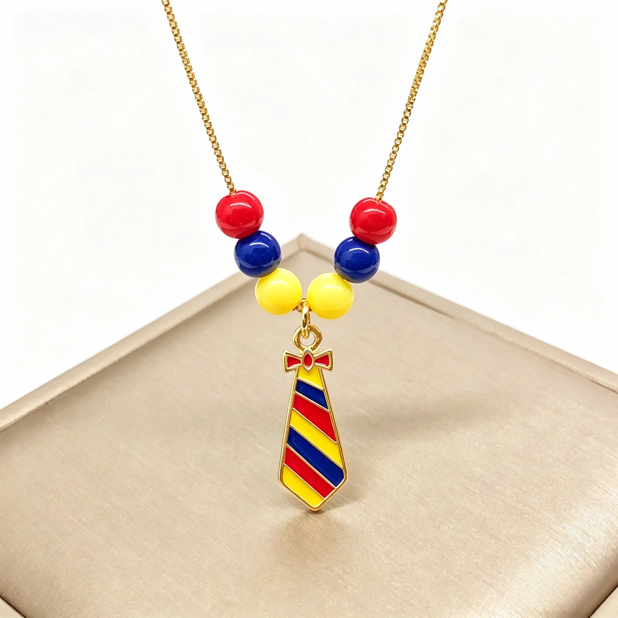 Hot Sale Enamel Art Venezuela Colombia Flag Cross Violin Bird Necklace Gift for Man Woman Daily Party Patriotic Jewelry Choker Qme 5 45cm