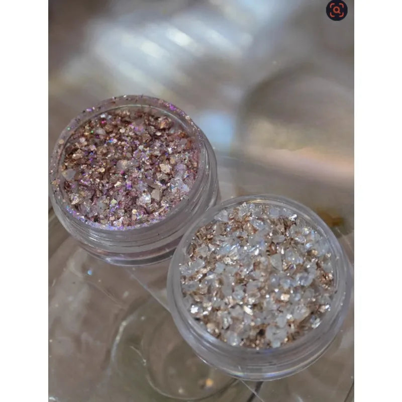 White Nail Art Rhinestone Multi Shape Crystal Flat Pink Round Bead Qme 2 pcs