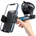 Gravity Sucker Car Phone Holder Retractable Cell Phone Support 360° Rotation Windshield Phone Bracket for Trucks RVs Vehicles Qme Default Title