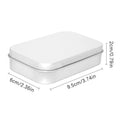Metal Rectangular Empty Mini Tin Box Tinplate Push Candy Pill Cases Qme A2 Black