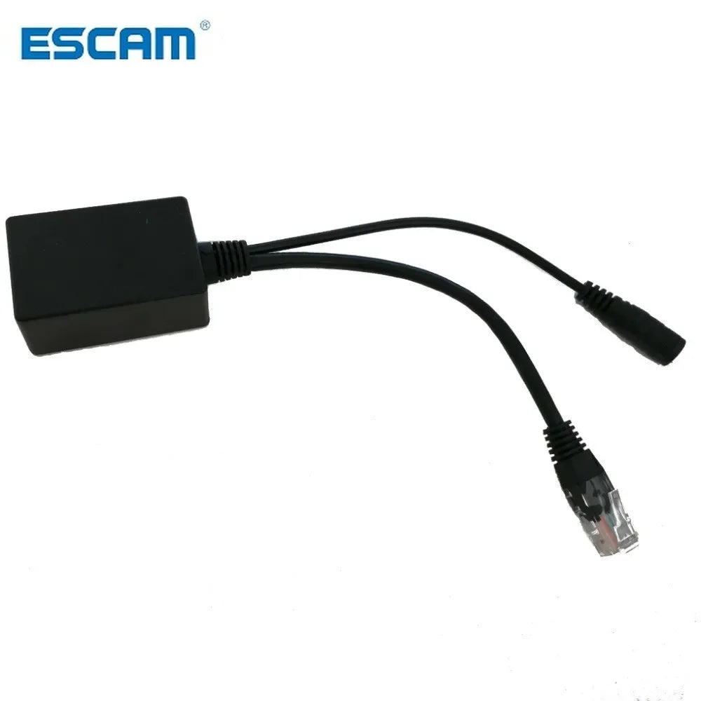 ESCAM Power Over Ethernet Output 48Volts PoE Converter for any 802.3af or 48V devices Qme