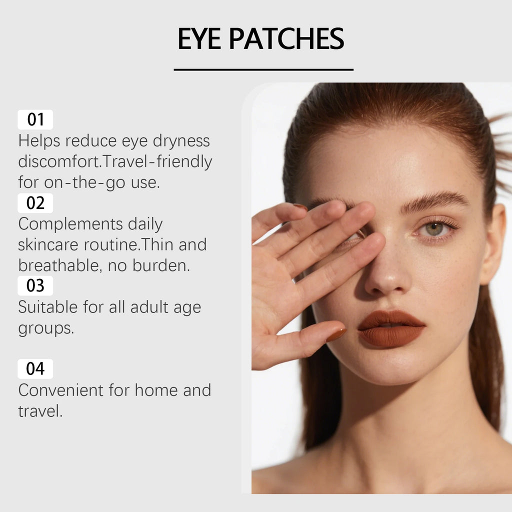 Cooling Eye Patches for Tired Eyes Soothing Hydrating Eye Care Under Eye Gel Mask for Dark Circles Puffy Eyes Travel Friendly Qme