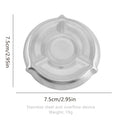 ^Stainless Steel Pot Watcher Disc Kitchen Essential Prevent Pasta Soups Milk Boiling Over Boil Control Disc For Home Cookers Qme 1PC