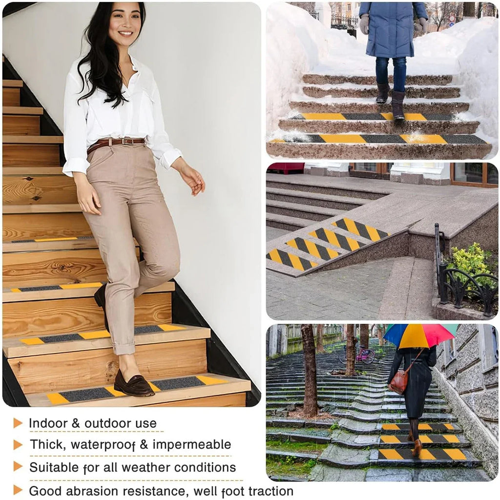 Non Slip Safety Grip Tape Anti-Slip Indoor Outdoor Stickers Strong Adhesive Safety Traction Tape Stairs Floor Warning Tape Qme