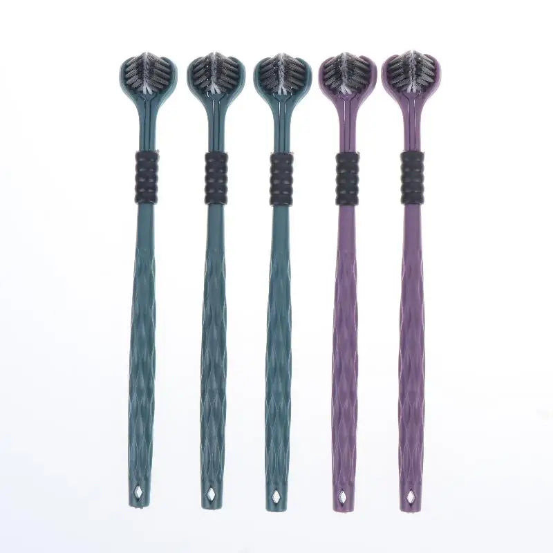 Three Sided U Shape Toothbrush BPA Safe Material Toddlers Daily Oral Qme