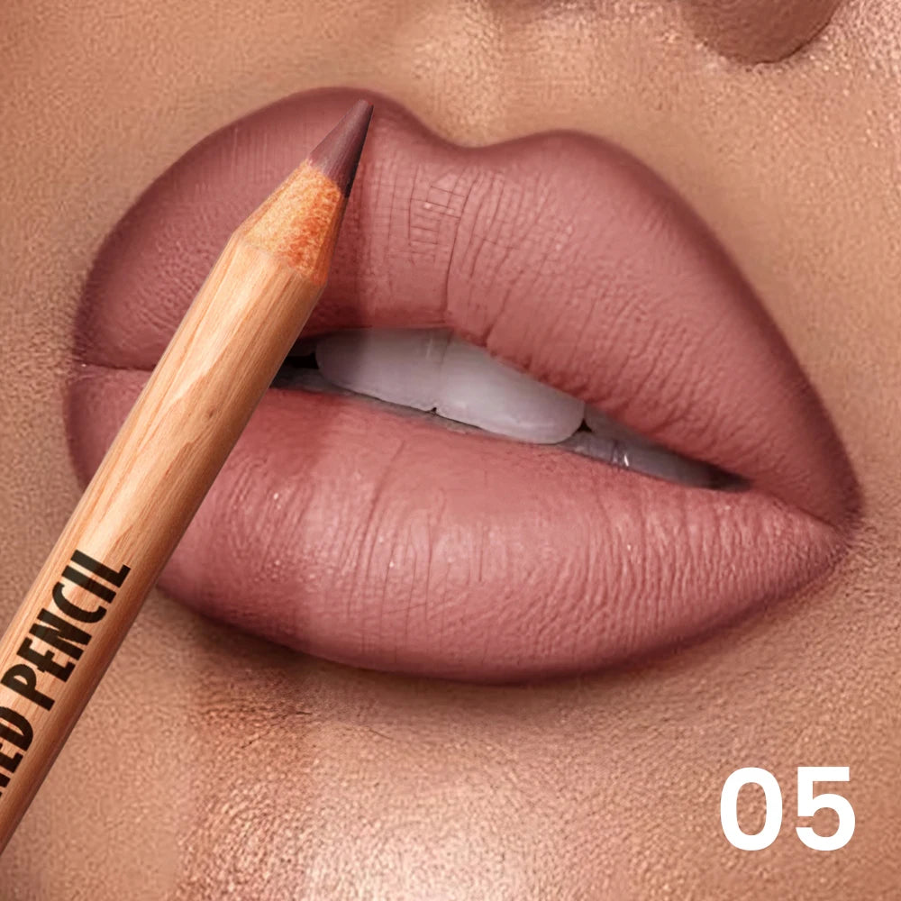 Waterproof Long Lasting Lip Liner Pencil Smooth Define Contour Qme 05 2g
