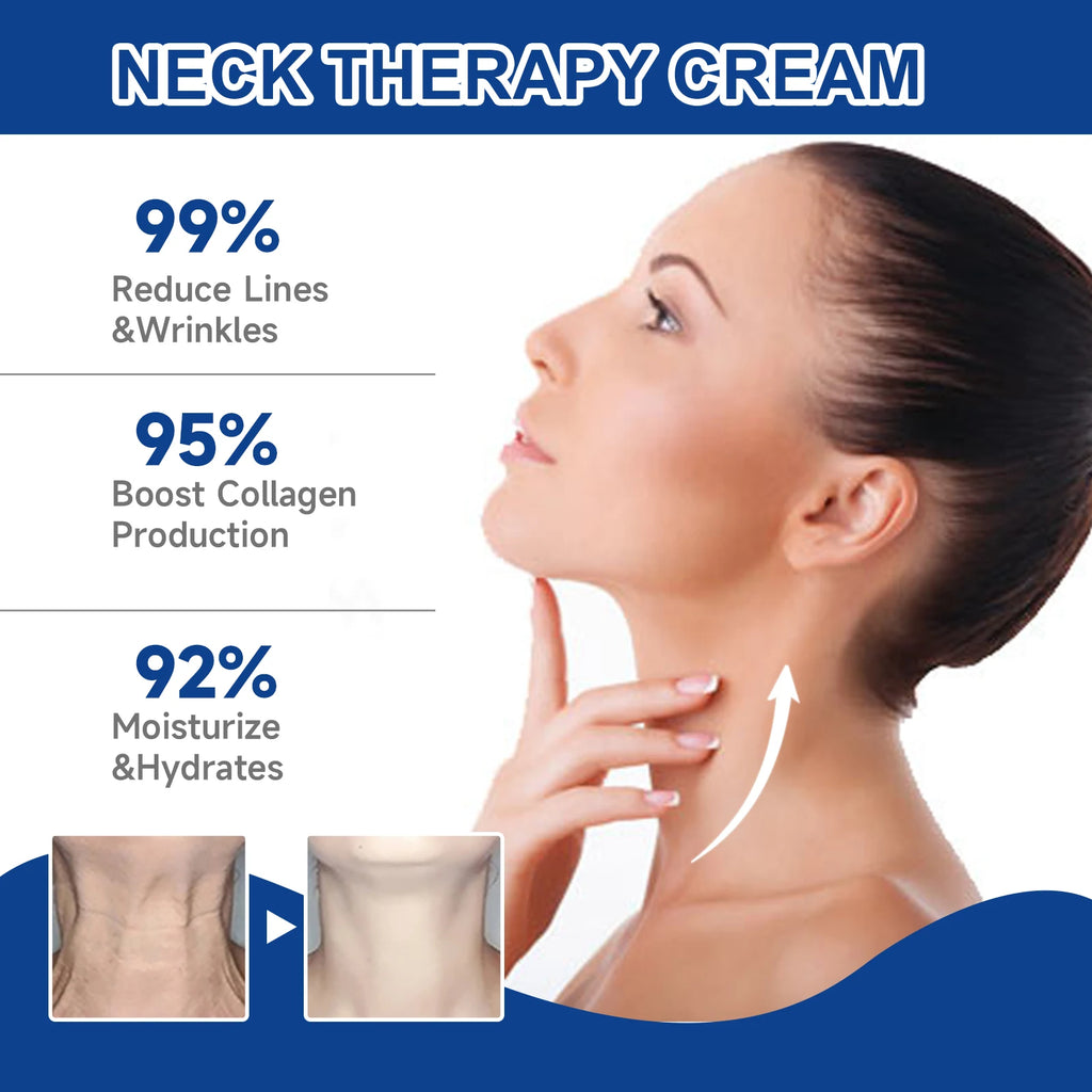 Collagen Neck Cream Lightens Neck Fine Lines Lifting Tightening Remove Double Chin Moisturizing Neck Brightening Cream Skincare Qme