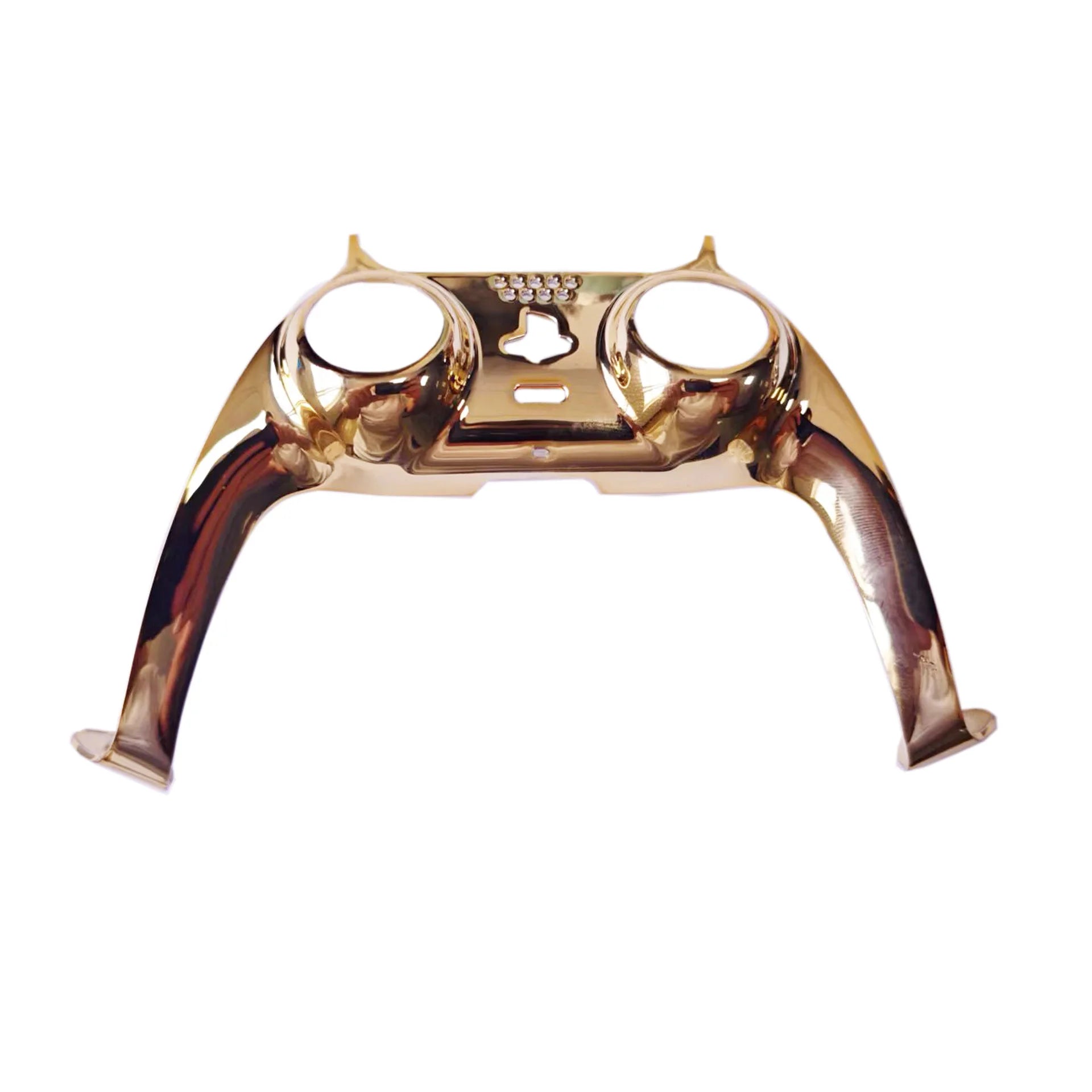 Decorative Shell Compatible with PS5 Controller,DIY Replacement Clip Shell,Customized Board Cover Compatible with PS5 Controller Qme Golden-1pc