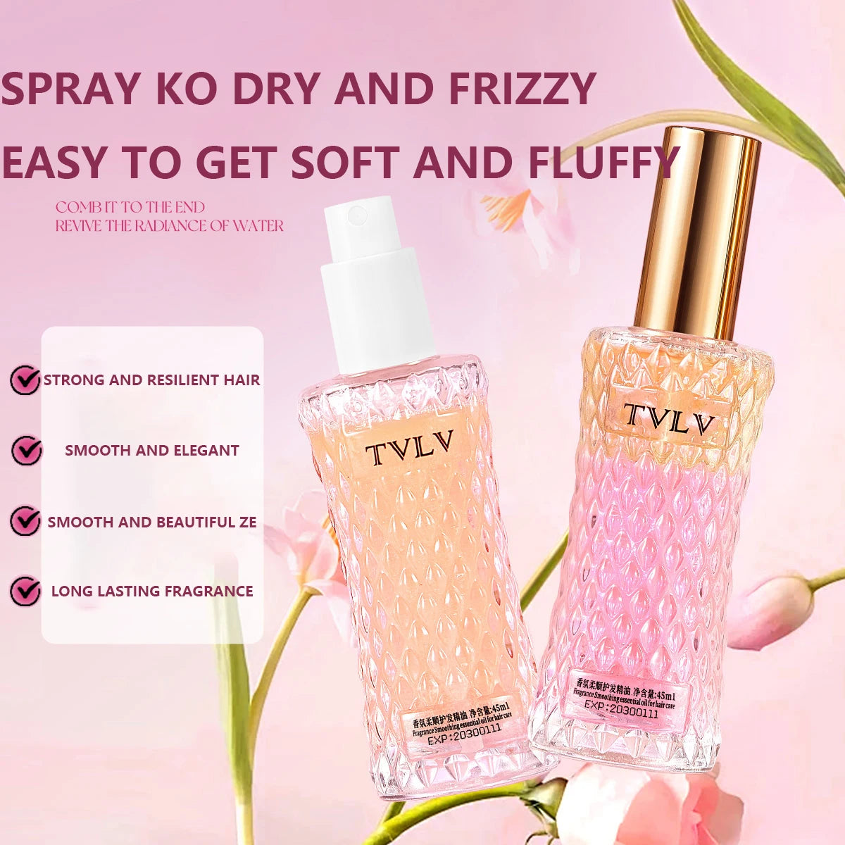 2 - in - 1 Hair Repair Perfume Hair Care Essential Oil: Deep Cleansing, Refreshing Scalp, Deep Care Qme