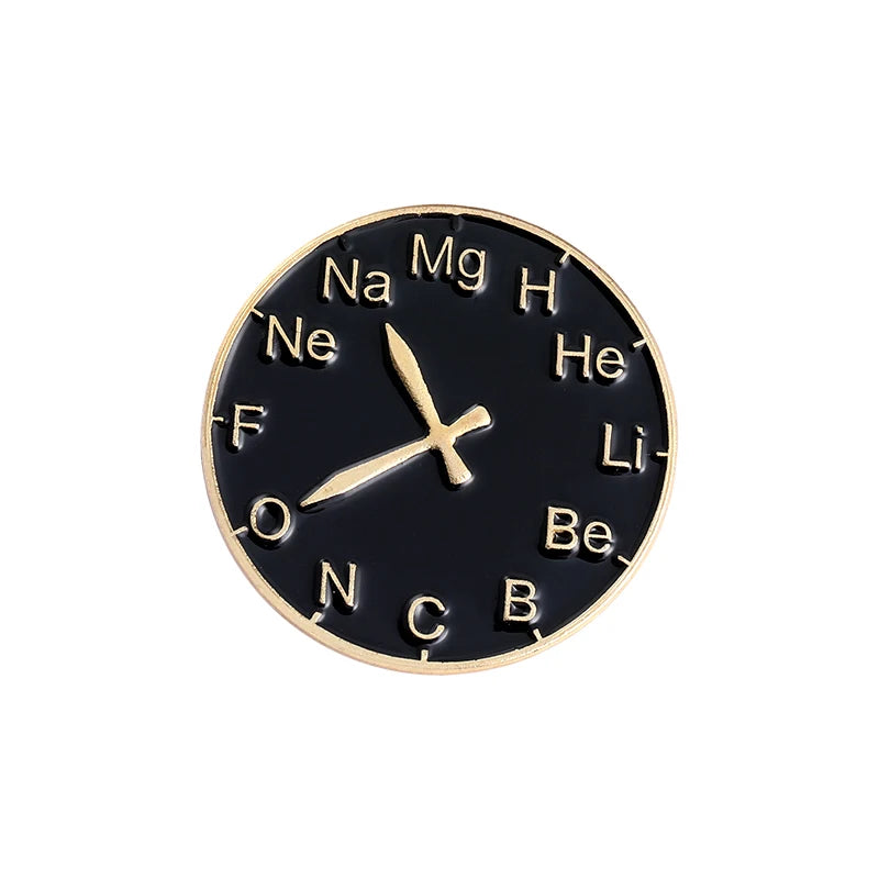 Science Stuff Enamel Pins Tube, Atomic Model,Chemical Symbol, Conical Flask Brooch Badge Gift for Science Enthusiast Wholesale Qme style-7