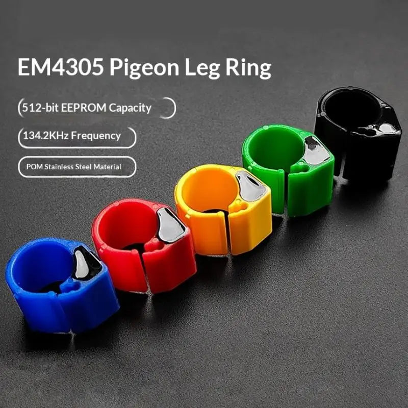 Efficient RFID Pigeon Tags 134 2KHZ EM4305 Chip Racing Foot Bands Qme