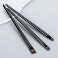 Blade Eyeliner Brush Eyebrow Portable Flat Fine Eye Liner Brow Qme Black China Mainland