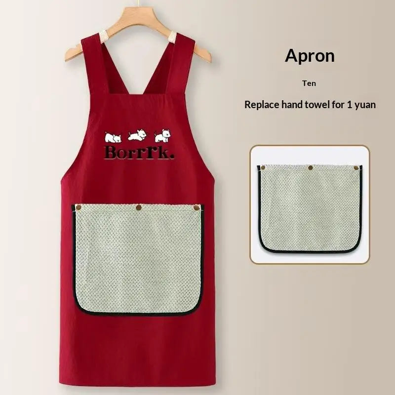 Kitchen Household Cooking Apron Men Women Oil-Proof Waterproof Adult Waist Fashion Coffee Overalls Apron Kitchen Accessories Qme A2