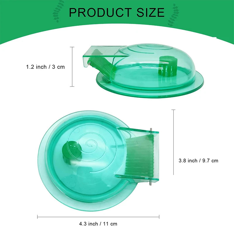 Aquarium Snail Trap, Plastic Snail Catcher For Freshwater Fish Tank Green Snail Catch Box. Qme Green