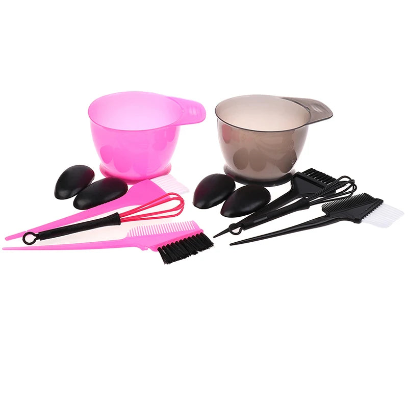 Hair Colouring Brush Bowl Bleaching Dye Beauty Comb Qme