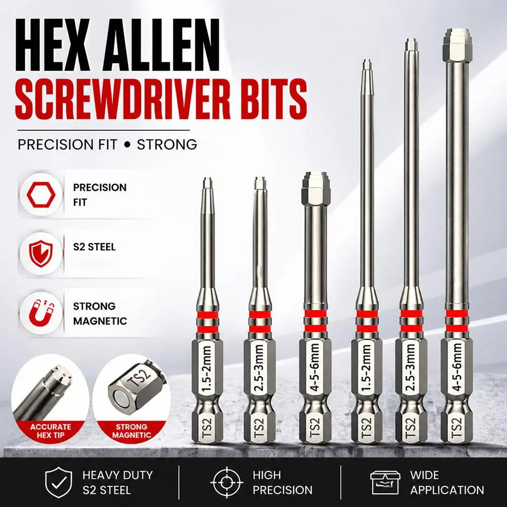 Pagoda-shaped Hex Bits Quick Change Shank Bit Screws Fasteners S2 Qme