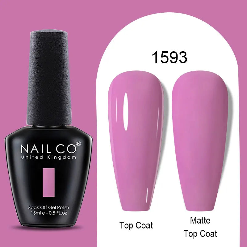 NAILCO Winter Red Gel Nail Polish Semi Permanent Soak Off Varnishes Qme 1593