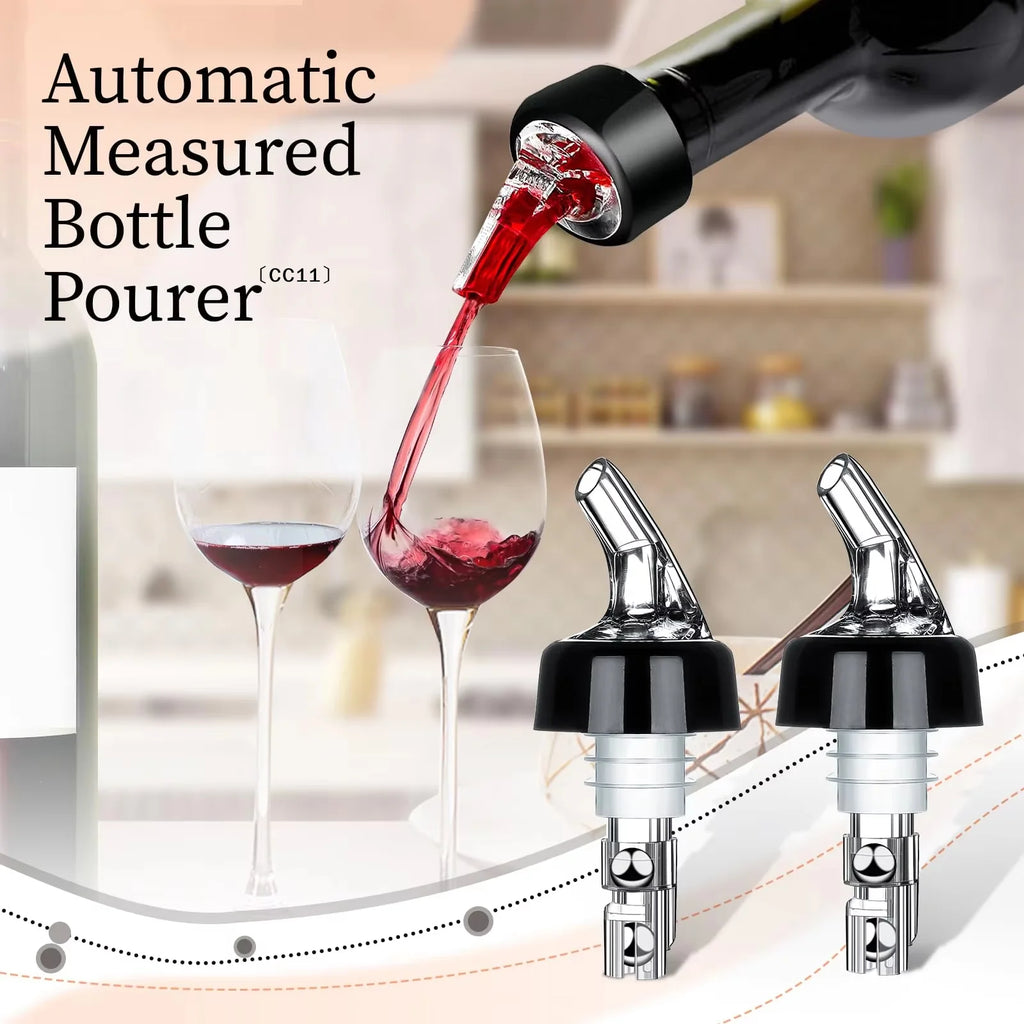 1 Wine Pourer Automatic Measured Bottle Quick Spirit Measure Drinks Qme