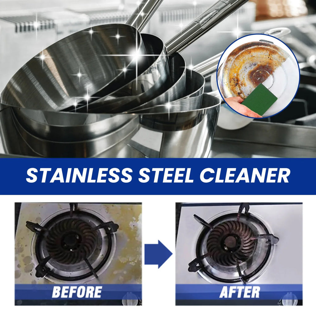 Cookware Cleaner Paste Powerful Pot Bottom Scale Cleaner Pan Rust Remover Cookware Dirt Washing Stainless Steel Cleaning Cream Qme