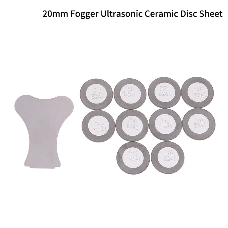 20mm Fogger Ultrasonic Ceramic Disc Sheet Atomizer Humidifier Accessories Replacement Ceramic Disk For Fog Making Machine Tool Qme