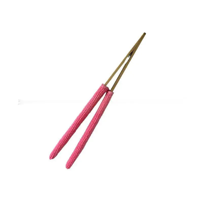 1PCS Leaf Cleaning Tongs Handheld Green Plant Cleaning Brush Bamboo Handle Durable Design For Efficient Leaf Removal Gardening Qme A6