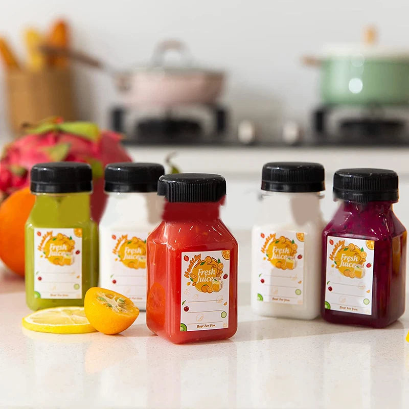 Kitchen Storage Organization Reusable Juice Milk Coffee Empty Bottles Qme
