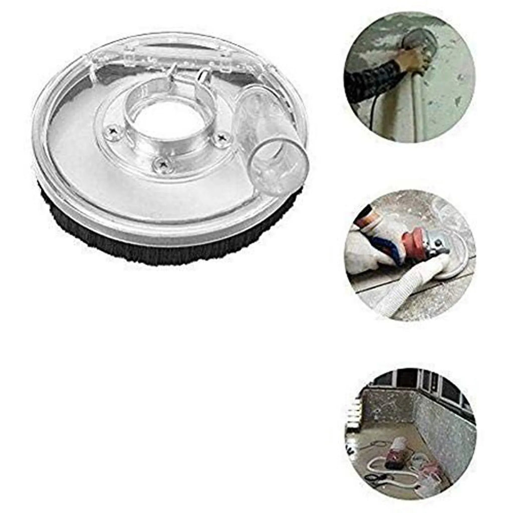 80-125mm Clear Dust Shroud for Angle Grinder Vacuum Cover Dry Grinding Dust Collection Guard Concrete Grinding Tool Qme