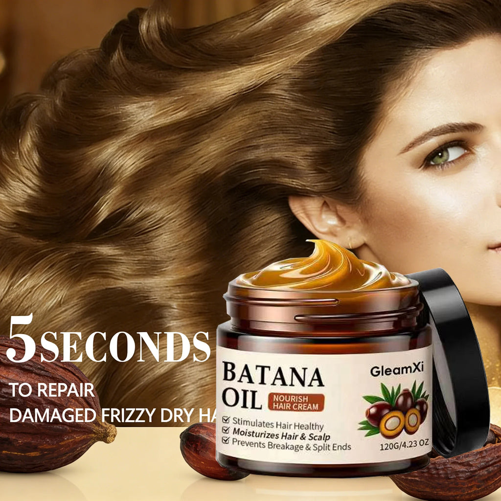 100% Pure Organic Hair Mask Batana Oil Hair Growth Oil Natural Treatment Nourish Reduce Hair Loss Anti-Breakage Qme